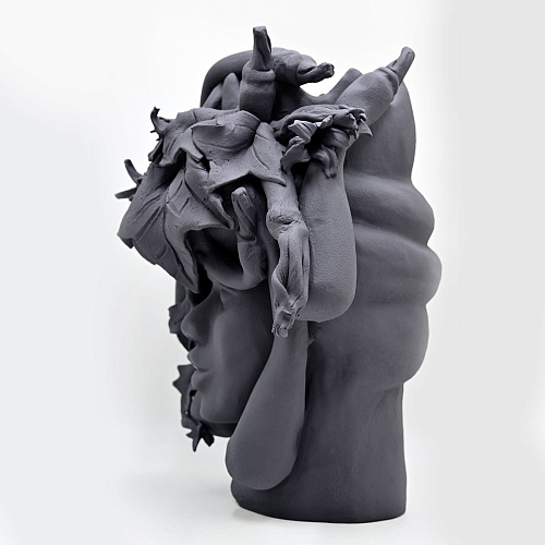 Скульптура серая Moor's Head