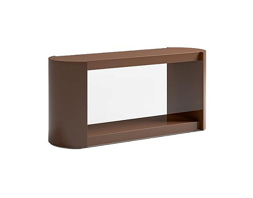 Низкий лакированный книжный шкаф