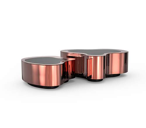 Набор журнальных столов Crest Polished Copper