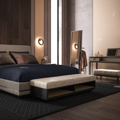 Скамья с обивкой