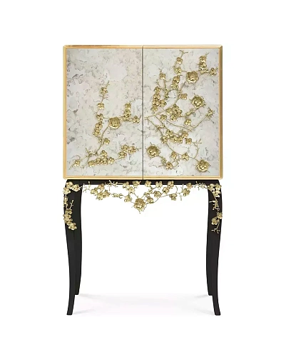 Барный шкаф с зеркальной патиной Mirage