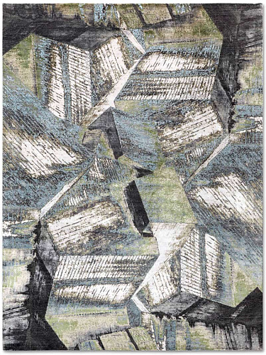 Brutalism жасыл түсті сәнді кілем