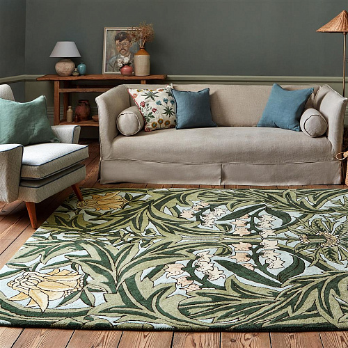 Ковер шерстяной с вискозой Bluebell Leafy Arb Green