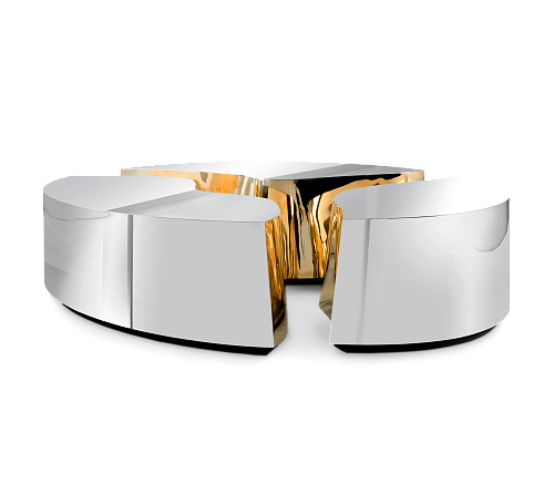 Овальный журнальный стол Fissure