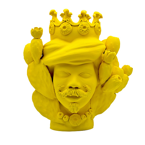 Скульптура желтая матовая Moor's Head