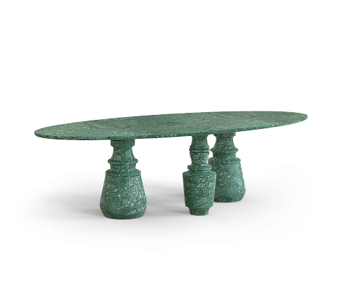 Овальный обеденный стол Obsidian Oval XL Guatemala