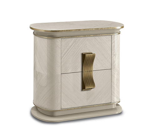 Прикроватная тумба Dilan White / Gold