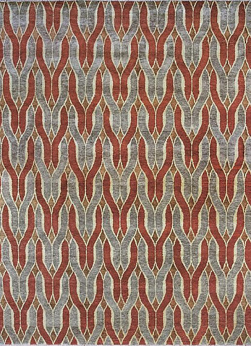 Шерстяной ковер Ikat ручной работы One