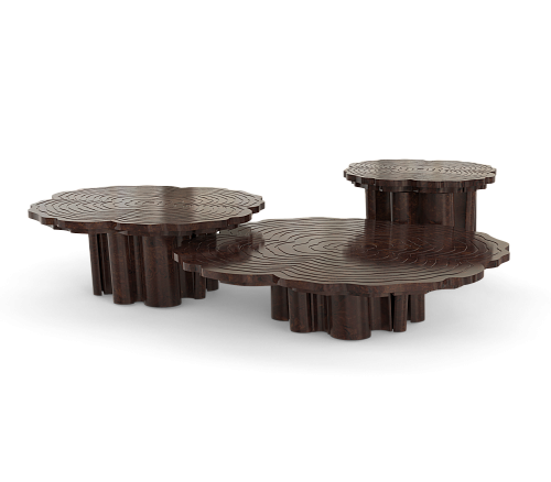 Журнальные столы Fortuna Walnut, комплект из 3