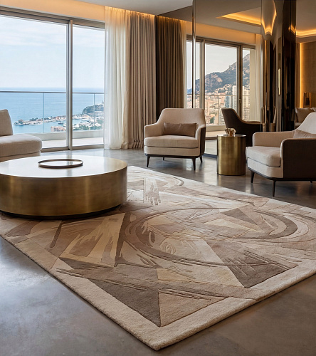 Қолмен тоқылған кілем Stone Rosette