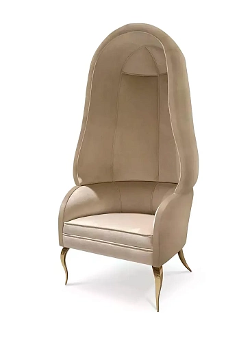 Кресло с тканевой спинкой Draperie