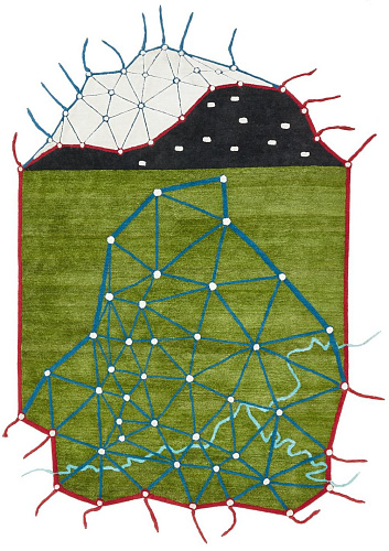 Ковер ручной работы Topographie Imaginaire