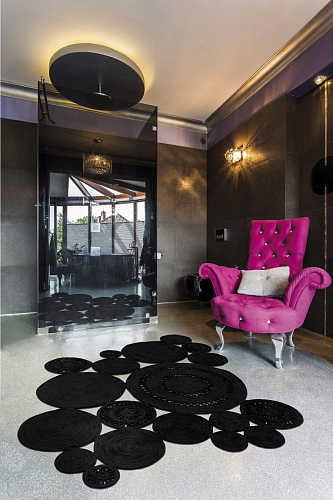 Ковер чёрный Braided