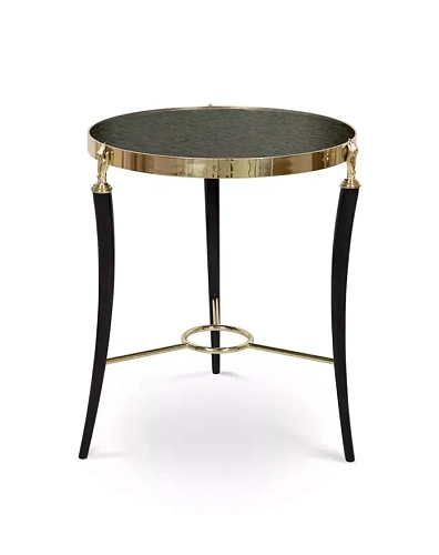 Приставной стол с отделкой из перьев павлина Gisette