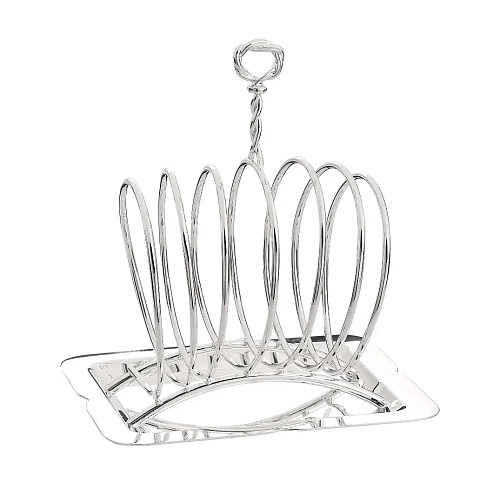 Тостер с тарелкой Silver Toast Rack
