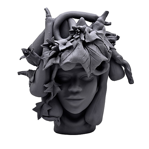 Скульптура серая Moor's Head