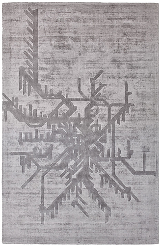 Ковер дизайнерский из индийской вискозы Metro