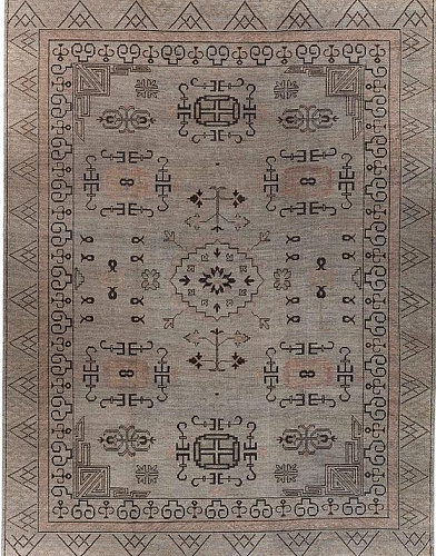 Шерстяной ковер Khotan ручной работы Two