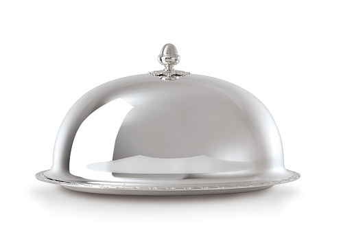 Поднос овальный с крышкой Royal Silver Oval Serving Tray