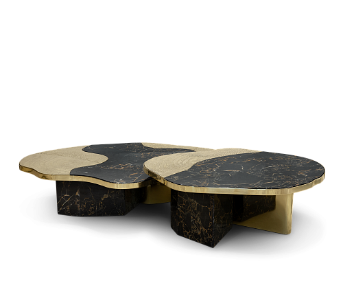 Набор столов Athena Portoro Marble & Gold