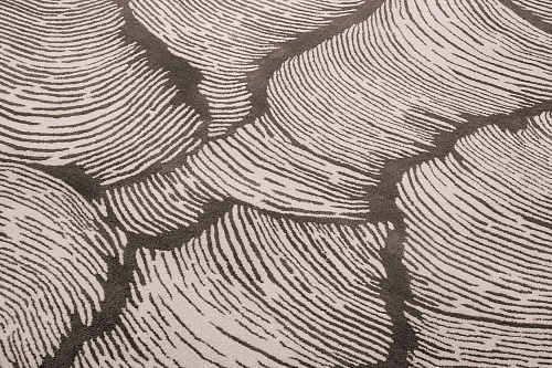 Круглый дизайнерский ковер цвета taupe