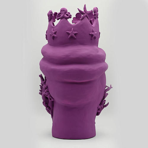 Скульптура фиолетовая Moor's Head