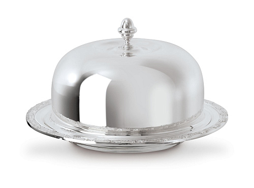 Маслёнка с ситечком и блюдцем Royal Silver Butter Dish