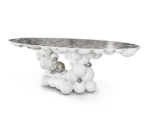 Обеденный стол Orbit White Luxe