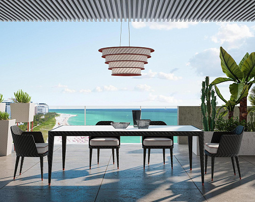 Роскошный обеденный стол для улицы