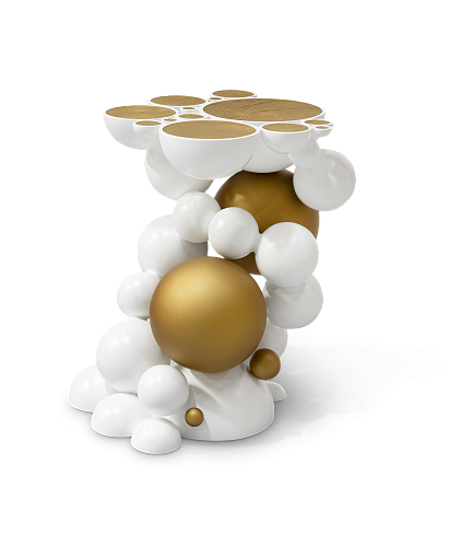 Приставной стол Orbit White