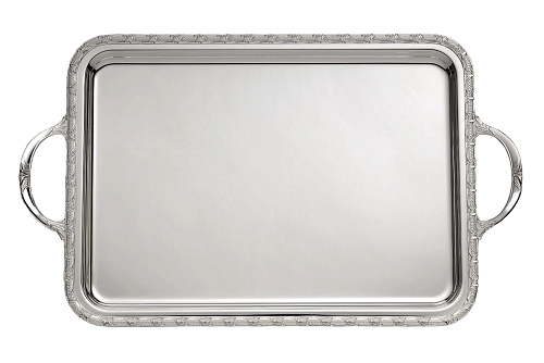 Поднос прямоугольный с ручками Royal Silver Rectangular Tray