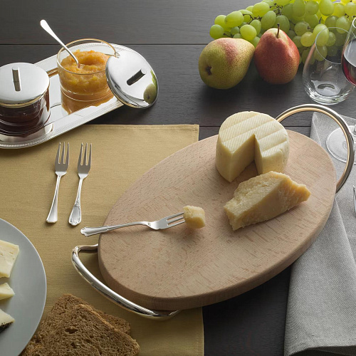 Набор для варенья с подносом Silver Jam Pot Duo