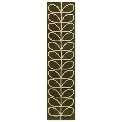 Ковер-дорожка Linear Stem Olive