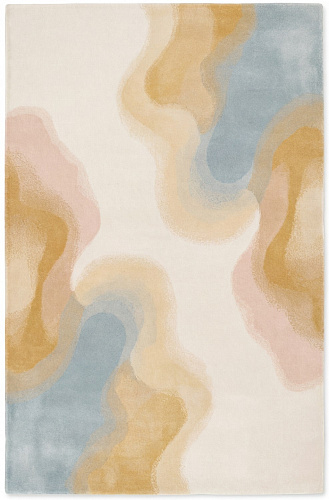 Қолмен тоқылған кілем Fluid Lines Sand