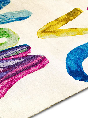 Роскошный ковер ручной работы I love You