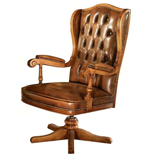 Поворотное кожаное кресло Premium