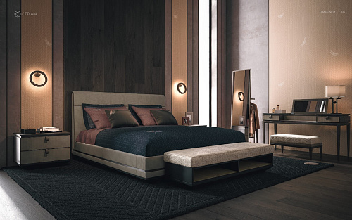 Кровать с изголовьем