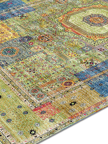 Ковер зелёного цвета Cosmic ручной работы