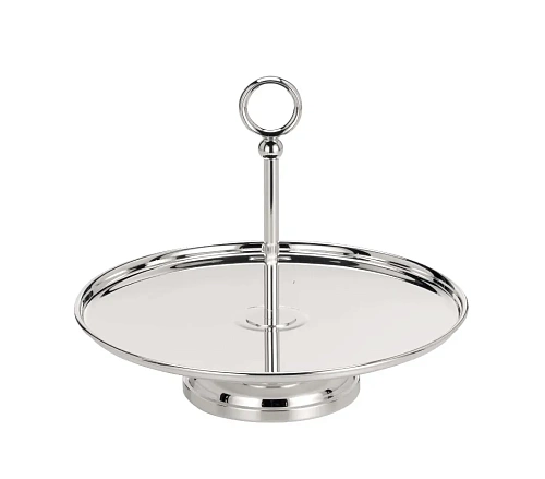 Күміспен қапталған торт тұғыршасы Silver-Plated Cake Stand