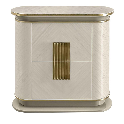 Прикроватная тумба Dilan White / Gold