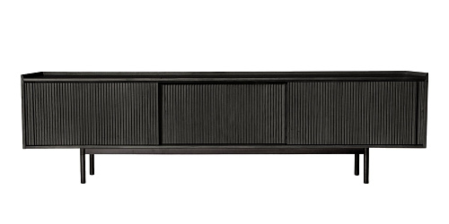 Буфет на 3 двери черный Sipario