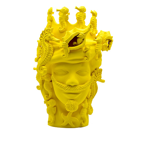 Скульптура желтая Moor's Head