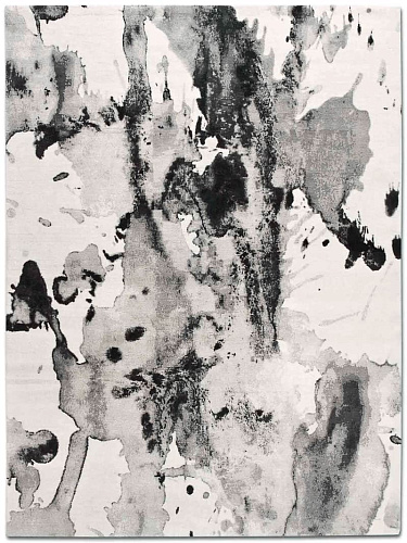 Роскошный ковер чёрно-белый