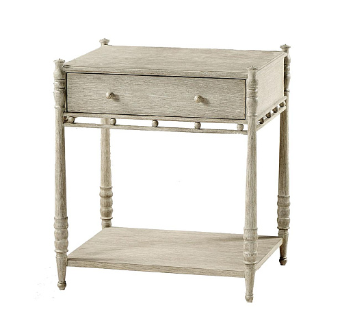 Morris Greyed Oak төсек жанындағы үстел