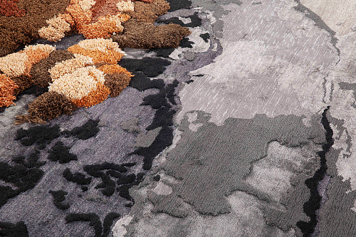 Ковер черного цвета Art Deco