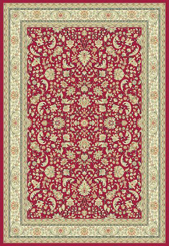 Ковер с красной каймой в восточном стиле