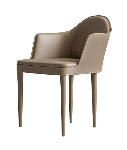 Кожаное кресло с подлокотниками