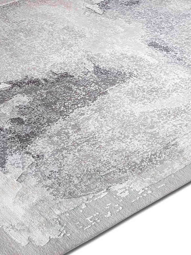 Роскошный ковер ручной работы Mono серого цвета