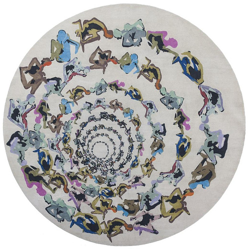 Круглый ковер Human Circle Inferno