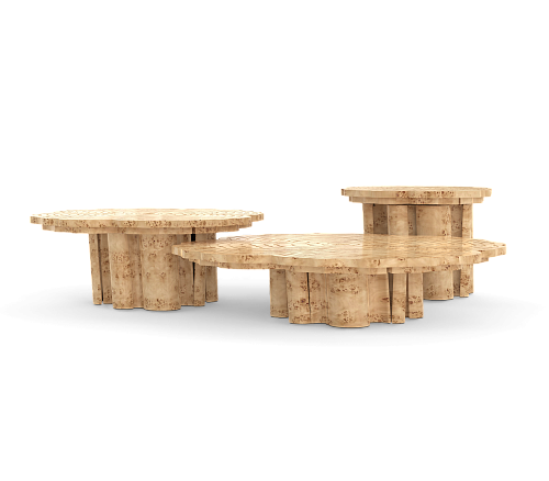 Журнальные столы Fortuna Poplar, комплект из 3
